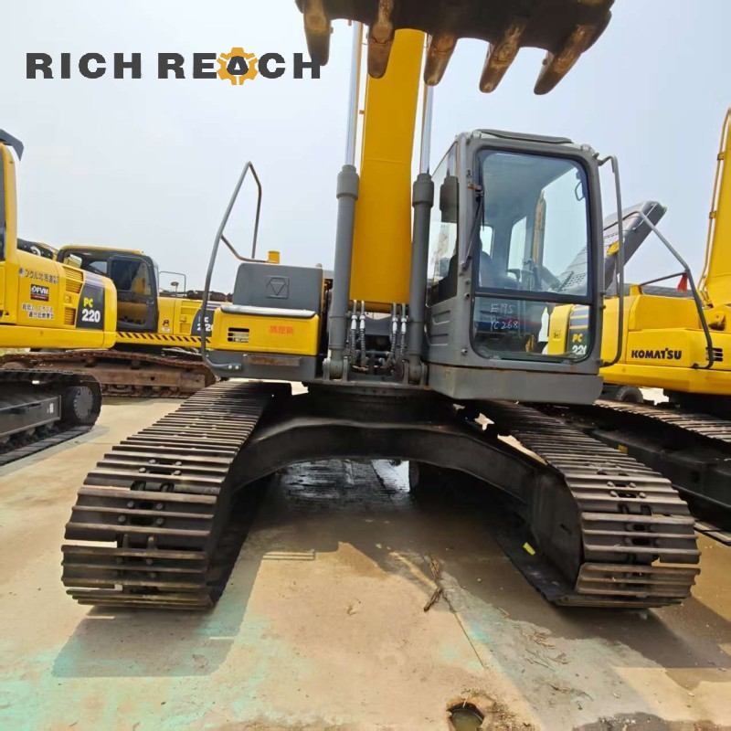 Undercarriage and track rollers of a 2020 XCMG XE215 excavator, 2,300 hours, $31,944